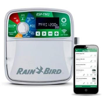 Programador de Riego Rain Bird ESP-TM2 para Interiores - Control de 6 Zonas, Compatible con Módulo WiFi LNK
