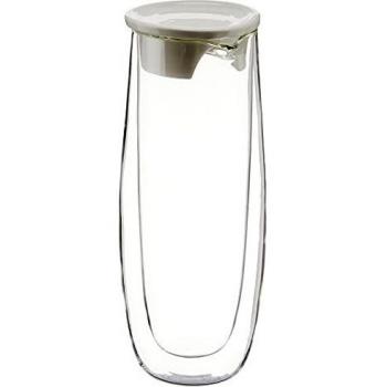 Villeroy & Boch ARTESANO Jarra para bebidas frías y calientes con tapa, 1 L, vidrio de borosilicato