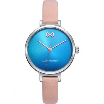 Reloj Mark Maddox Mujer Tooting MC7120-60 Analógico Acero Inoxidable Azul Rosa