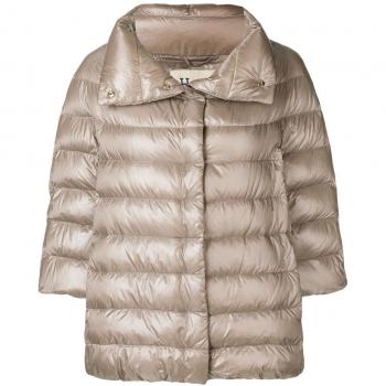 Herno Women's Aminta Short Down Jacket in Dove Grey | Size 42 | PI0043DIC12017Z2600