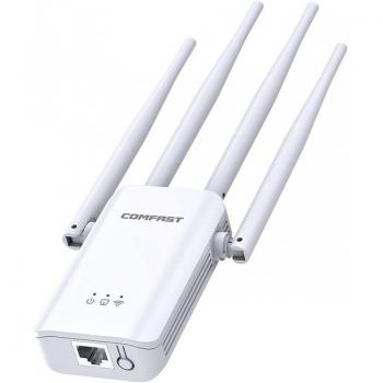 Repetidor Wifi COMFAST CF-WR304S 300 Mbps con 4 Antenas Externas