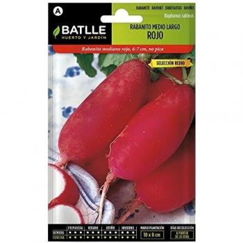 Semillas Hortícolas - Rabanito Dátil Rojo sel. Redio - Batlle