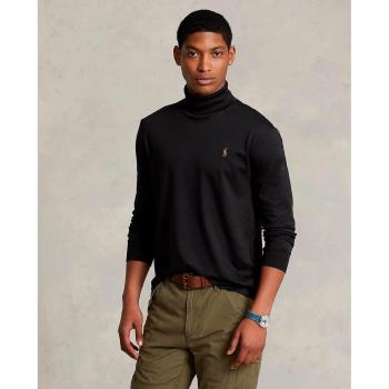 Polo Ralph Lauren - Jersey de algodón con cuello alto para hombre en color negro