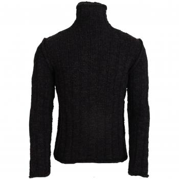 Brown Wool Knit Turtleneck Pullover Sweater - IT52 | XL