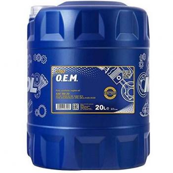 Aceite de motor sintético MANNOL 5W-30 para Volvo y Ford, capacidad 20 litros