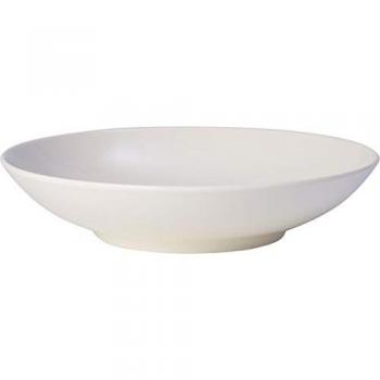 Villeroy & Boch For Me - Plato hondo plano de porcelana blanca, 24 cm