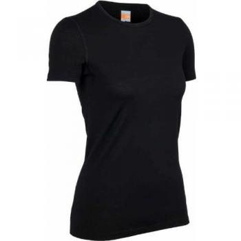 Ropa interior de lana Icebreaker Oasis Crewe SS negro para mujer negro negro Talla:medium