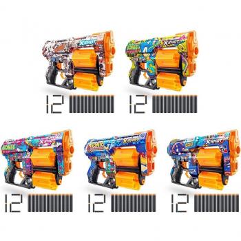 X-Shot Sonic Skins Dread Blaster con 12 Dardos