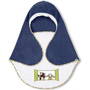Sterntaler Manta Envolvente para bebé recién Nacido, 75 x 90 cm, Color Azul y Blanco