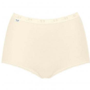 Sloggi Women's Basic+ Maxi Briefs - Cotton/Polyamide - Yellow/Vanilla - Size 38/Small