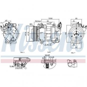 Compresor de aire acondicionado NISSENS 891016