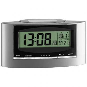 TFA 98.1071, 156 x 52 x 78 mm, Negro, Plata - Despertador
