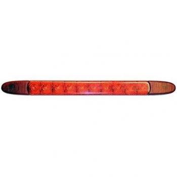 HELLA 2DA 343 106-011 Luz de freno adicional - LED - 24V - montaje exterior/atornillado - Color de tulipa: rojo - Color LED: rojo - Cable: 3000mm - posterior