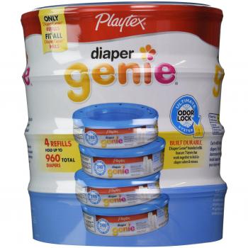 Playtex Diaper Genie Disposal System Refills, 960 count, 4 Pack