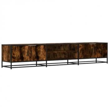 Mueble para TV madera de ingeniería roble ahumado 210x35x41 cm