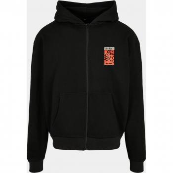 Mister Tee Heavy Oversize Black Puffer Zip Hoodie
