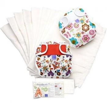 Bambino Mio Miosoft - Set de pañales de tela, diseño girl, talla 1, < 9 kg