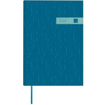Agenda Finocam 2024 Dynamic Porto Y10 Semana Vista Vertical Encuadernada 140x204mm Azul Multilingüe