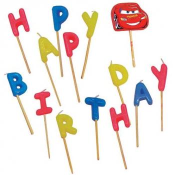 Generique - Velas Happy Birthday Colores Cars