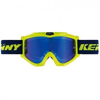 Kenny Track: Gafas Unisex para Adultos, Azul/Amarillo neón.