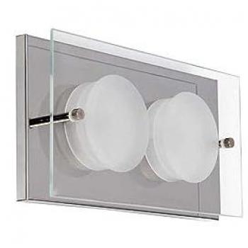 Plafón LED 2x6W 4000K Antioquia Cromo 800LM (22x11,5x5,5)