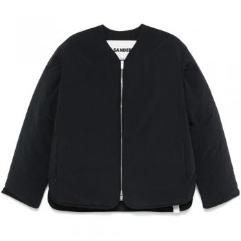 Jil Sander Women's Recycled Polyester Down-Feather Coat in Black | Size Medium | J40AF0144J70008001