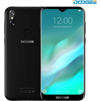 Móviles y Smartphones Libres, DOOGEE Y8 4G Teléfono Móvil Libre y sin Bloqueo de SIM 6.1 Pantalla 19:9 HD - Procesador DualCore MT6739-3GB RAM + 16GB ROM - 8.0MP+5.0MP - 3400mAh - Negro