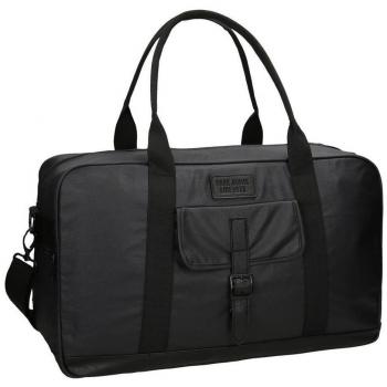 Pepe Jeans Black Label Bolsa de Viaje, 68 Litros, Color Negro