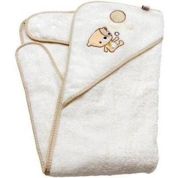 Clevamama Splash&Wrap - Toalla de baño para bebé, color beige
