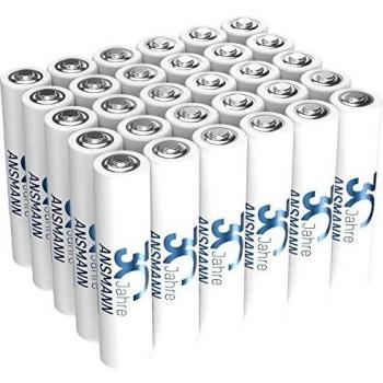 Baterías Alcalinas Micro AAA Ansmann 30 Años - Pack de 30 Unidades