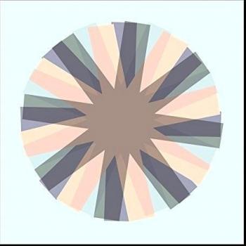 G&C diseño 1292 encuadre Circles, multicolor, 40 x 40