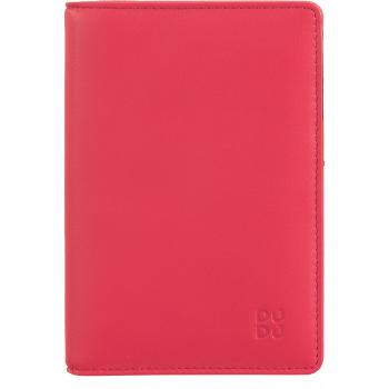Cartera portapasaporte de piel multicolor Dudu con titular de pasaporte de cuero y tarjetas de crédito RFID