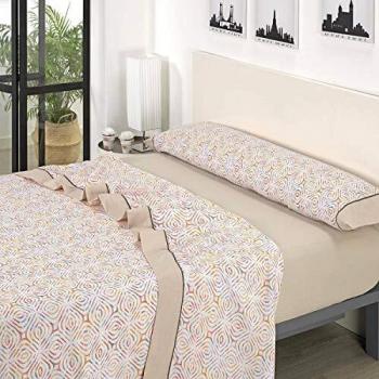 Mora - Juego sábanas J13. Cama 135 cm. Beig