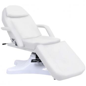 White Massage Table 70.9x24.4x(34.1-46.5) with Adjustable Height