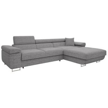 Sofá rinconero Comfivo S102 con función de descanso y caja de ropa de cama, 280x170x70cm