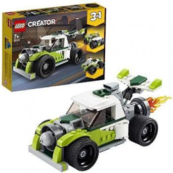 LEGO 31103 Creator 3-in-1 Rocket Truck, Off Roader, Quad Bike Building Set, Vehicle Collection Series