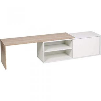 Mesa de centro Melinda - Blanco/Roble