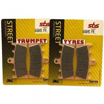 Pastillas de Freno Anteriores Sinterizadas SBS 686HS para Moto