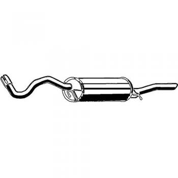 Silencioso trasero ASMET 06.018 para AUDI A4 B5 Berlina y Avant