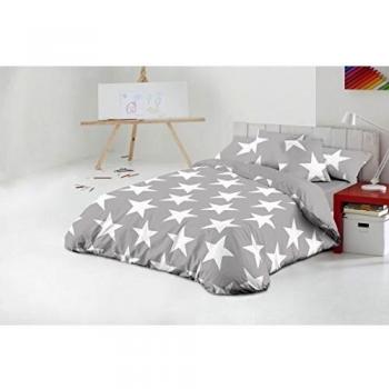 Juego de Funda Nórdica Star Javier Larrainzar, Cama 90 cm Gris - Sedalinne