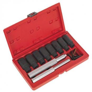 Sealey SX272 Locking Wheel Nut Removal Set 10pc, Red