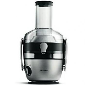 Philips Licuadora HR1922/20-Licuadora, Orificio Largo, Sistema antigoteo, Jarra incluida, Negro y Plata, 1200 W, 2.1 litros, Estireno-acrilonitrilo San, 2 Velocidades, Gris