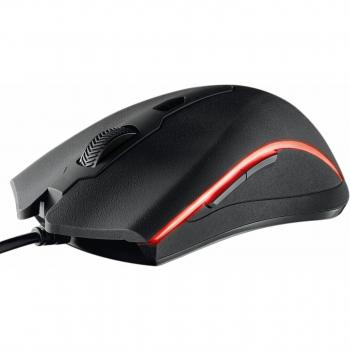 Trust GXT 177 - Ratón Gaming ambidiestro Profesional con Sensor Laser de 14.400 PPP, Negro