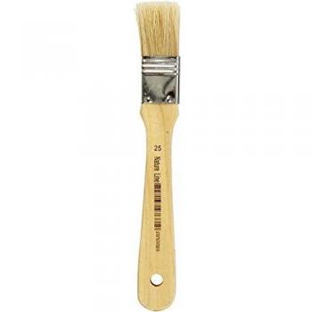 Pinceles para esmalte, 18,5 cm, 25 mm, planos, 12 piezas