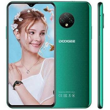 Smartphone Libre 4G DOOGEE X95 Pro Android 10 Teléfono Móvil, 4GB +32GB, Pantalla 6,52 Pulgadas, 4350mAh Batería, Triple Cámara 13MP+5MP, Doble SIM, Face ID, Verde