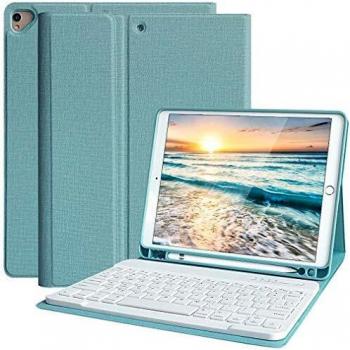 Funda Teclado iPad 10.2 9th Gen 2021, Funda iPad 2020 con Ranura para Lápiz y Español