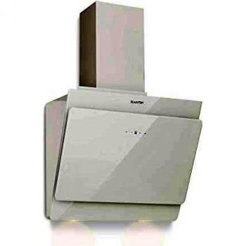 Campana Extractora Klarstein Aurica 60 cm, 600 m3/h, LED Táctil, Vidrio Blanco