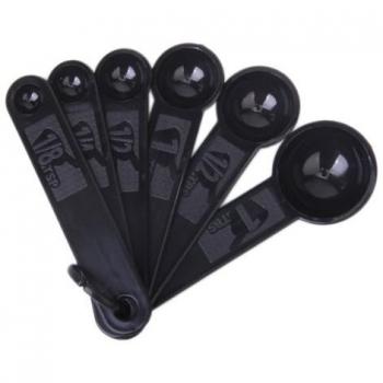 Conjunto De 1/8tsp-1tbs 6pcs Plástico Cucharas De Medición