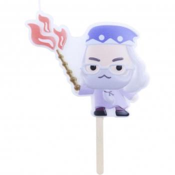 Vela Cumpleaños Glotomania - Albus Dumbledore Harry Potter, vela decorativa temática de Harry Potter, diseño exclusivo de Albus Dumbledore, ideal para fiestas de cumpleaños, colorido y festivo, tamaño adecuado para