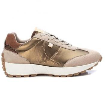 Zapatilla de Mujer XTI 142008 Plomo con Cordones, Casual, Talla 41